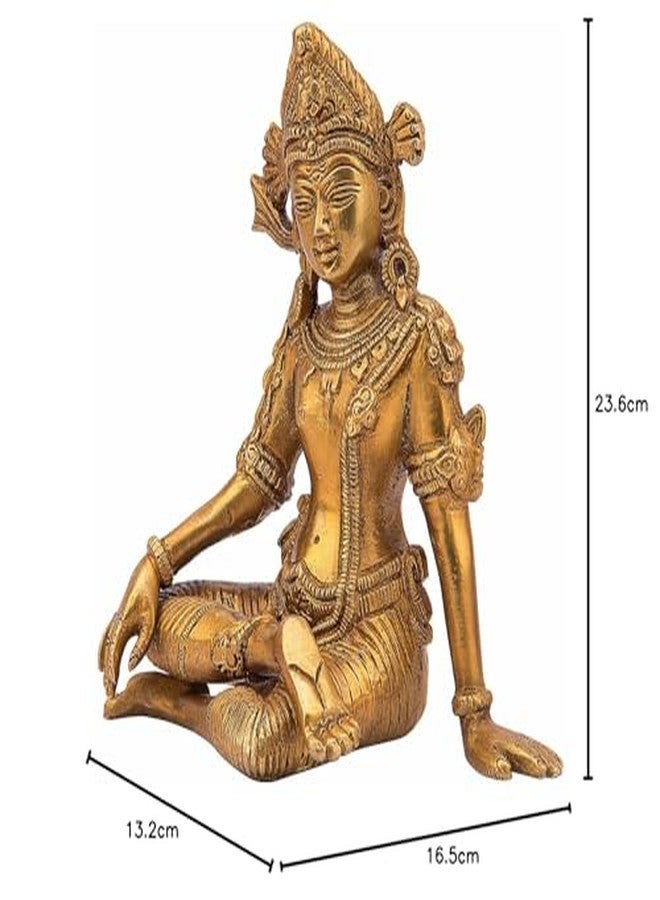 Kartique Indra Dev Sitting Murti | Gold Finish 6 Inch Vastu Decor for Home | Mandir Showpiece for Housewarming Gift | Indra Dev Statue for Pooja Room, Mandir Decoration - Image 5